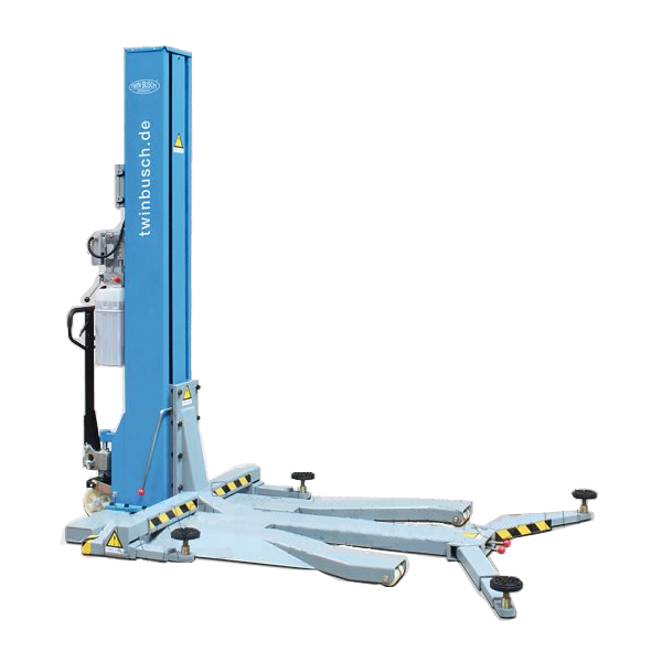 Twin Busch TW 125 M – Elevador monocolumna portátil 2,5 t, 230 V, altura máx. 1.930 mm