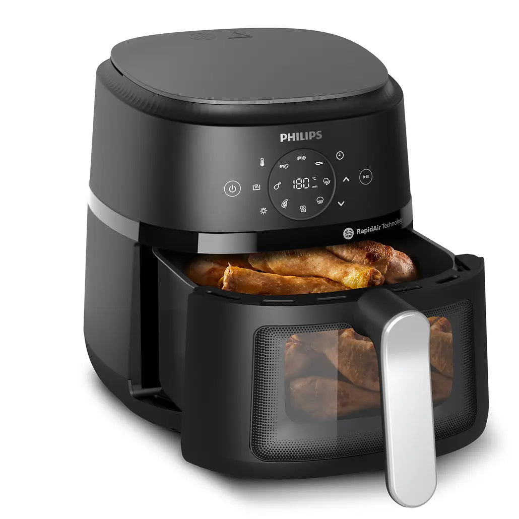 Philips Airfryer Serie 2000 Freidora de aire 13 en 1 negra, hasta 4 raciones