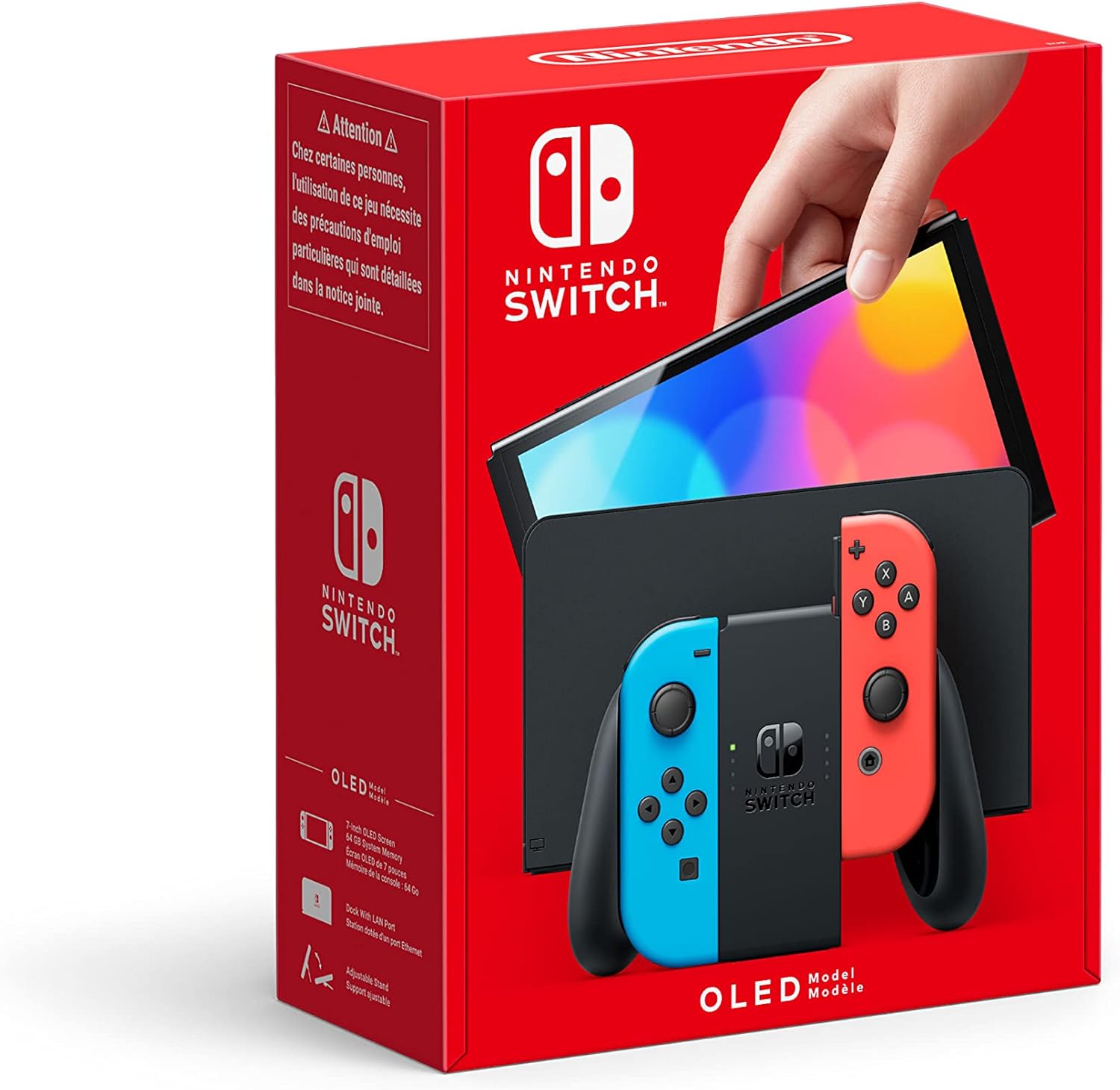 Nintendo Switch – Consola híbrida con Joy-Con azul neón y rojo neón