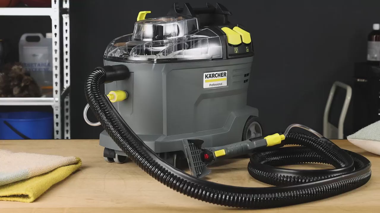 Kärcher Puzzi 8/1 C – Inyector-extractor compacto profesional para limpieza de textiles