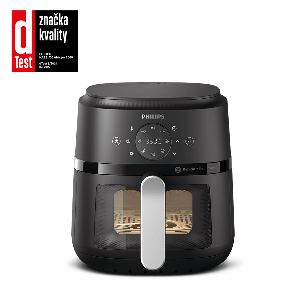 Philips Airfryer Serie 2000 Freidora de aire 13 en 1 negra, hasta 4 raciones