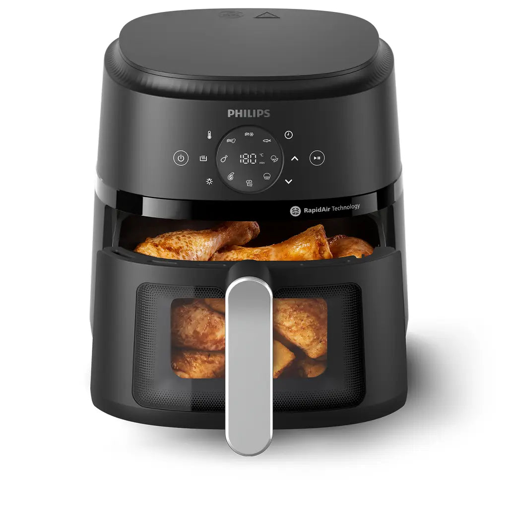 Philips Airfryer Serie 2000 Freidora de aire 13 en 1 negra, hasta 4 raciones