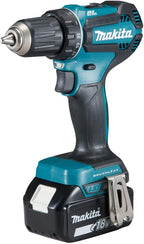 Makita DDF485RTJ – Taladro atornillador 18V LXT con kit completo y 2 baterías 5,0 Ah