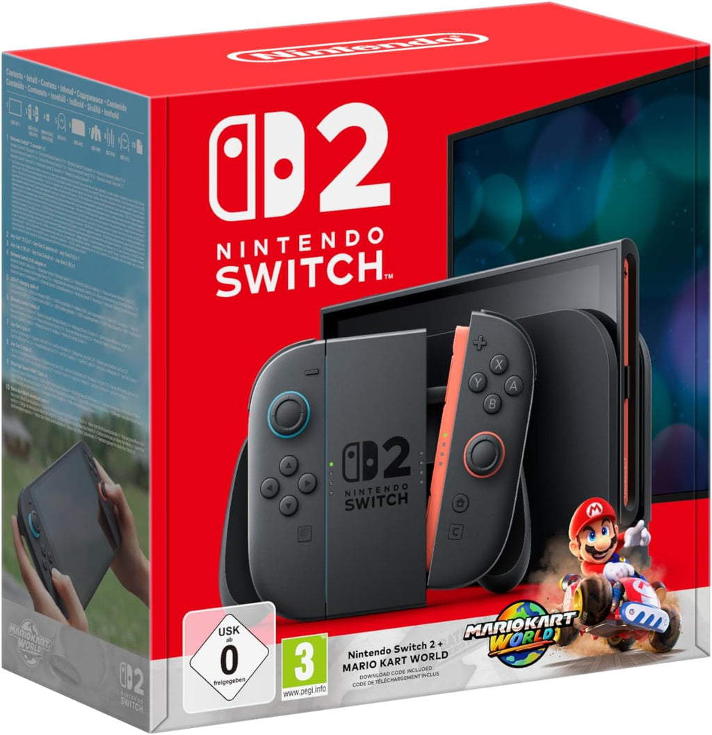 Nintendo Switch 2 + Mario Kart World – Pack oficial con consola de nueva generación y juego incluido