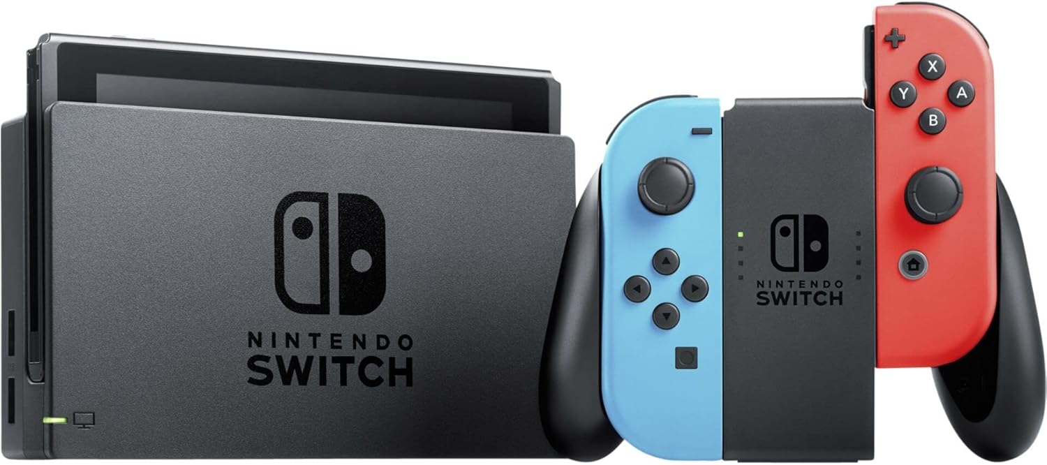 Nintendo Switch – Consola híbrida con Joy-Con azul neón y rojo neón