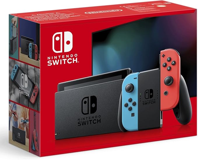 Nintendo Switch – Consola híbrida con Joy-Con azul neón y rojo neón